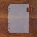 Transparante matte PP map index verdeler met lederen penhouder voor A5 A6 A7 notitieboek - A5 / Plantaardig Gelooid Leer Donkerbruin