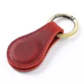 Genuine leather magnetic bookmark clip portable multi-functional storage holder red - Crazy Horse Wine Red