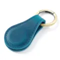 Blue genuine leather magnetic clip multi-functional bookmark and hat holder for travel. - Crazy Horse Blueish