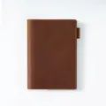 Echtleder Notizbuchhülle A5 Tagebuch Schutzhülle in dunkelbraun Vintage Planer Organizer - A6 / Nur Einband Ohne Innenseiten / Braun