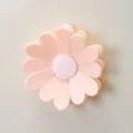 Pinza de cierre de plástico rosa margarita para aperitivos y alimentos con soporte magnético. - Rosa