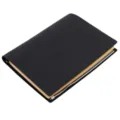 Quaderno A4 in pelle nera con anelli raccoglitore stile vintage crazy horse diario - Crazy horse nero