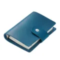 A8 mini genuine leather notebook pocket loose-leaf journal portable daily planner for office - Crazy Horse Blue