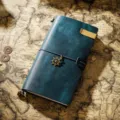 Blue leather traveler notebook vintage journal creative diary custom handmade notebook cover - Regular Fit / Blue