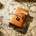 Vintage Crazy Horse Leather Traveler Notebook Journal Handmade Cowhide Diary Hand Ledger - Passport Size / Tan