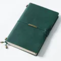 Green leather traveler notebook vintage crazy horse cowhide journal notebook vintage style - A5 Model / Crazy Horse Dark Green