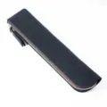 Schwarzes Echtleder Etui Stifttasche Schutzhülle für Apple iPad Stift minimalistisch Stil - Crazy Horse Schwarz