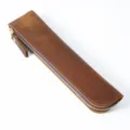 Vintage Braunes Leder Etui Schutzhülle Tasche Aufbewahrung für Apple iPad Pencil Stift - Crazy Horse Braun
