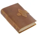 Vintage handmade genuine leather notebook A5 diary retro journal brown notepad with strap - Crazy Horse Brown