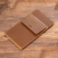 Genuine leather pen pocket protector for doctors and nurses white coat pocket organizer. - Crazy Horse Brown