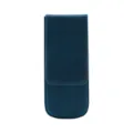 Handmade crazy horse leather pen case 3 slots retro fountain storage bag for students stationery - Crazy Horse Blueish