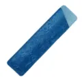 Etui a stylo en cuir gaufre bleu, Pochette de protection vintage pour stylo plume - Cuir sculpté bleu / 1 Pièce/Paquet