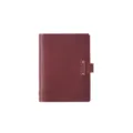 Burgundrotes Leder Notizbuch Vintage Tagebuch Planer Bucheinband Buerobedarf Geschenk - Leeres Dowling-Papier 96 Blatt (A7) / Burgunderrot