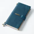 Vintage leather traveler notebook handcrafted crazy horse leather journal diary planner blue - Regular Fit / Crazy Horse Blueish