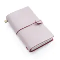 Taccuino in pelle viola chiaro vintage TN diario ricaricabile agenda planner pro - Taccuino da viaggio in pelle cerata nebbia bianca / Pelle cerata nebbia bianca vino rosso - Portatile