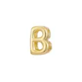 Close-up of a gold-plated bubble letter B charm for DIY necklace jewelry accessories - Letter B / Pendant Only (Without Chain) / Gold