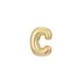High-polished golden bubble letter C charm pendant for DIY jewelry necklace making. - Letter C / Pendant Only (Without Chain) / Gold