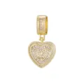 Pendentif cœur doré avec lettre Y et pierres de zircone cubique brillantes pour bijoux. - Style Lettre Y (Pendentif Uniquement) / Or