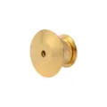 Premium gold-toned metal brooch pin back clutch replacement for secure fastening and jewelry DIY - Gold (BRPJ029) / 5 Pieces/Pack