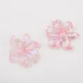 Set de cuentas de iris rosa iridiscente para creación de joyas DIY y accesorios de pelo - 20 Piezas/Paquete / Rosa
