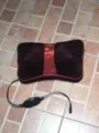 Multifunctional electric massage pillow for neck, back, waist, and shoulders with heating function. - Dual Head / Red Brown