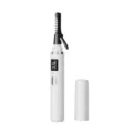 Heated Eyelash Curler Electric Eyelash Perming Tool with Digital Temperature Display - White