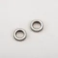 Paire de joints toriques en acier inoxydable lisse pour bijoux DIY, accessoires argentés - 8x2x5mm (10 Pièces/Paquet) / Acier