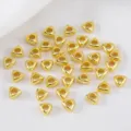 Premium 18K gold-plated triangular geometric spacer beads for DIY bracelet jewelry making - 6mm Triangle Spacer Bead / 10 Pieces Pack / Gold