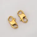 Premium gold-plated 304 stainless steel lobster clasp for DIY jewelry making accessories - 4 Pieces (9x17mm) / Gold