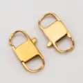 Premium 304 stainless steel gold lobster clasp buckle for necklace jewelry making - 4 Pieces/Pack (17.6x32mm) / Gold