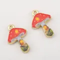 Pendentif vintage en alliage maison de champignon pour colliers et bijoux faits main - Champignon Maison de Fées (DZ4903)