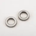 Paire d'anneaux circulaires lisses et sans couture en acier inoxydable pour bijoux DIY - 12x2.5x8mm (10 Pièces/Paquet) / Acier