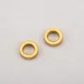 Lot de deux anneaux intercalaires en acier inoxydable doré pour création de bijoux - 8x2x5mm (10 Pièces/Paquet) / Or