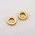 Paire d'anneaux d'espacement sans couture en acier inoxydable doré pour bijoux DIY - 10x2.5x6mm (10 Pièces/Paquet) / Or