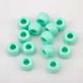 High-quality mint green acrylic large hole barrel beads for DIY jewelry and keychains - 50 Pieces/Pack (9mm) / Mint Blue (CZ4598)