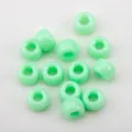 Collection of mint green acrylic barrel beads with large holes for DIY jewelry making - 50 Pieces/Pack (9mm) / Mint Green (CZ4598)