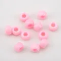 Pink acrylic barrel beads with large holes for DIY jewelry and crafts - 50 Pieces/Pack (9mm) / Pink (CZ4598)