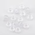 Clear acrylic large hole barrel beads for DIY jewelry making, bracelets, and crafts - 50 Pieces/Pack (9mm) / Transparent (CZ4598)