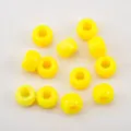 Bright yellow acrylic large hole barrel beads for DIY handmade jewelry craft making - 50 Pieces/Pack (9mm) / Yellow (CZ4598)