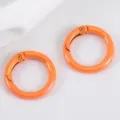 Hebilla de anillo de resorte de aleación naranja de 25mm para llaveros y joyas DIY - 25mm (10 Piezas/Paquete) / Naranja