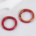 Hebilla de anillo de resorte de aleación de 25 mm para llaveros y accesorios de joyería - 25mm (10 Piezas/Paquete) / Rojo