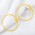 Yellow coated stainless steel wire keychain ring with secure screw lock closure for DIY - 15cm (10 Pieces/Pack) / Yellow