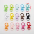 Colorful 35mm alloy lobster claw clasps set for DIY jewelry and bag accessories making. - 10 Pieces Pack / 13x35mm / Multicolor
