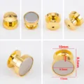 Premium goldfarbener Magnet-Abzeichen-Konverter und Schmuckverschluss mit 11 mm Basis - 10 Stück pro Packung / 11mm / Gold