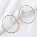 Premium light pink lacquer coated wire keychain loop with rotating screw lock mechanism - 15cm (10 Pieces/Pack) / Milk Coffee