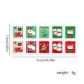 Juego de 10 coloridas pegatinas navideñas para envolver regalos y manualidades DIY - Pegatinas de Sellos (T7705)