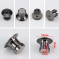 Fibbia professionale per convertitore di badge magnetici con testa piatta da 10 mm - 10 Pezzi/Confezione / 6.5mm / Canna di fucile