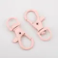 Premium pastel pink alloy swivel lobster clasp for DIY toys and fashion bag accessories - 10 Pieces Pack / 13x35mm / Light Pink