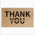 Elegante tarjeta de agradecimiento de papel kraft para apoyar a pequeños negocios. - Estilo Texto Negro Kraft (DD4062)