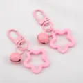 Kawaii ροζ μπρελόκ σε σχήμα αστέρι με κουδουνάκι για διακόσμηση θήκης ακουστικών - 3.2cm (10 Τεμάχια/Συσκευασία) / Ανοιχτό Ροζ